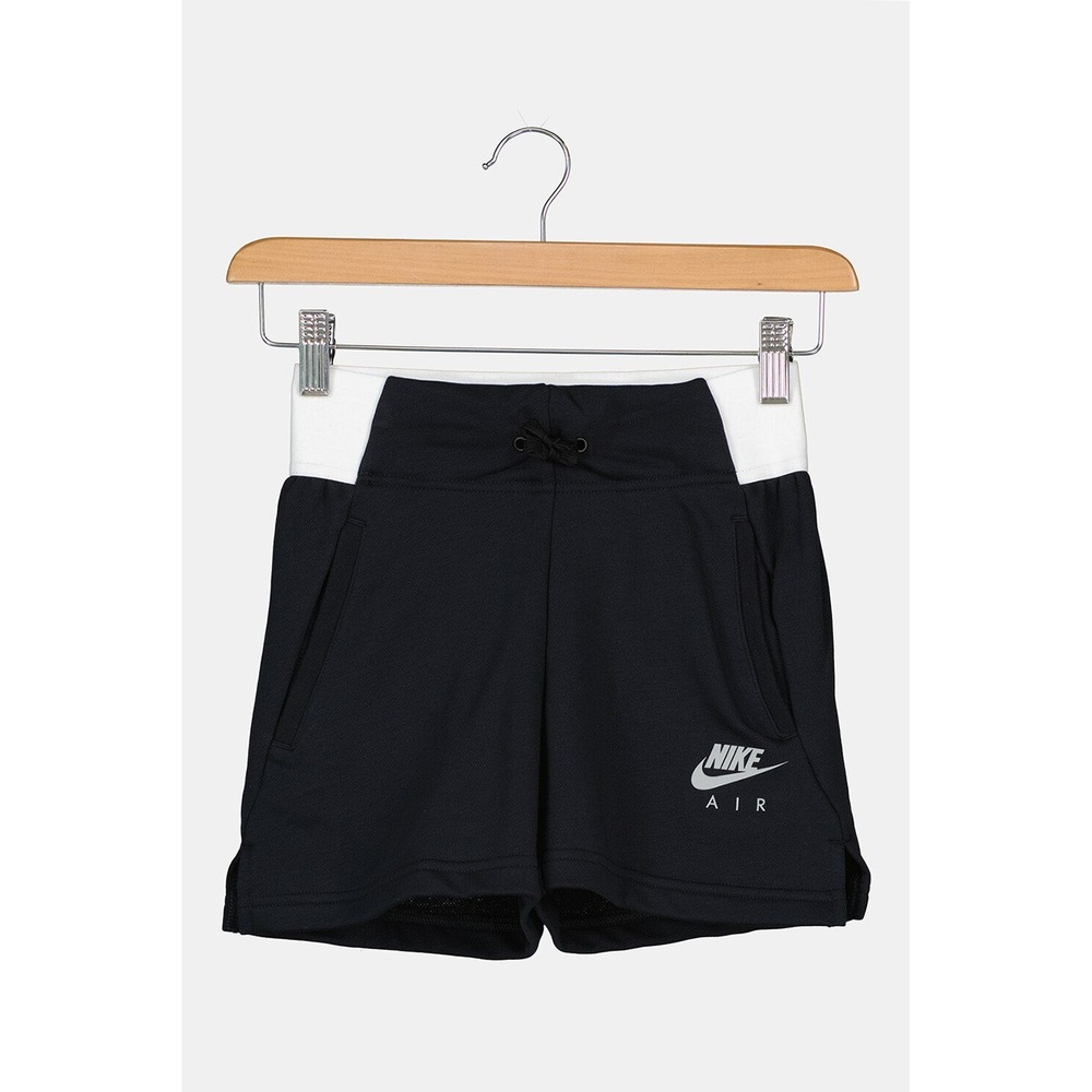 Nike Air Shorts French Terry Logo Kids Size XL Black